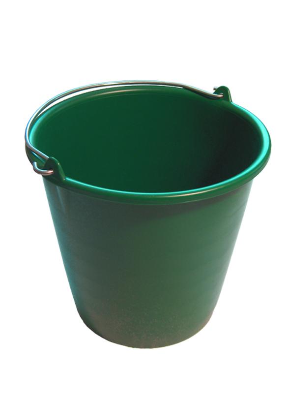 Seau Plastique Industriel Vert 10 L - Brosserie De Paoli